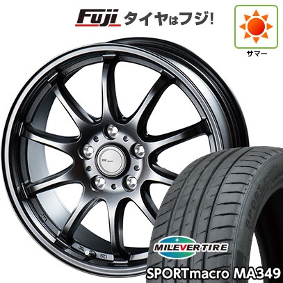 【新品国産車用5穴114.3】 夏タイヤ ホイール4本セット 215/55R17 ミレバー スポーツマクロ MA349（限定） ビッグウエイ BWスポーツ ZT10 7J 17インチ(送料無料)