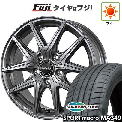 【新品国産車用5穴114.3】 夏タイヤ ホイール4本セット 235/55R18 ミレバー スポーツマクロ MA349（限定） トピー シビラ NEXT F05 7.5J 18インチ(送料無料) 63,195円