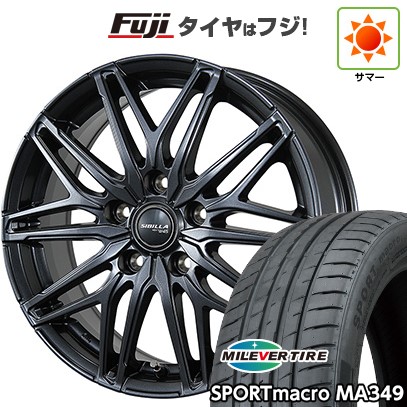 【新品国産車用5穴114.3】 夏タイヤ ホイール4本セット 235/55R18 ミレバー スポーツマクロ MA349（限定） トピー シビラ NEXT W45 7.5J 18インチ(送料無料)