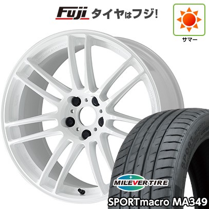 【新品国産車用5穴114.3】 夏タイヤ ホイール4本セット 225/45R19 ミレバー スポーツマクロ MA349(限定) WORK ワーク エモーション ZR7 8J 19インチ(送料無料)|フジ スペシャルセレクション