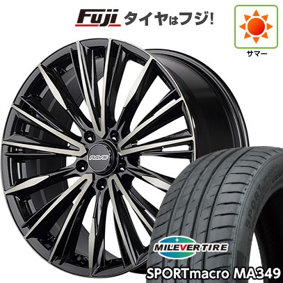 【新品国産車用5穴114.3】 夏タイヤ ホイール4本セット 235/55R18 ミレバー スポーツマクロ MA349（限定） RAYS レイズ ベルサス クラフトコレクション ヴォウジェ LIMITED (6EZ) 7J 18インチ(送料無料)