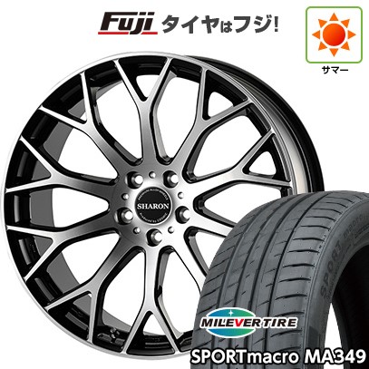 【新品国産車用5穴114.3】 夏タイヤ ホイール4本セット 215/35R19 ミレバー スポーツマクロ MA349(限定) コスミック ヴェネルディ シャロン 7.5J 19インチ(送料無料)|フジ スペシャルセレクション