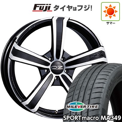 【新品国産車用5穴114.3】 夏タイヤ ホイール4本セット 245/35R20 ミレバー スポーツマクロ MA349（限定） OZ モンテカルロHLT【限定】 8.5J 20インチ(送料無料)