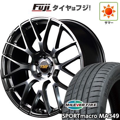 【新品国産車用5穴114.3】 夏タイヤ ホイール4本セット 235/55R18 ミレバー スポーツマクロ MA349（限定） MID WHEELS MID EXCLUSIVE 028F 7J 18インチ(送料無料)