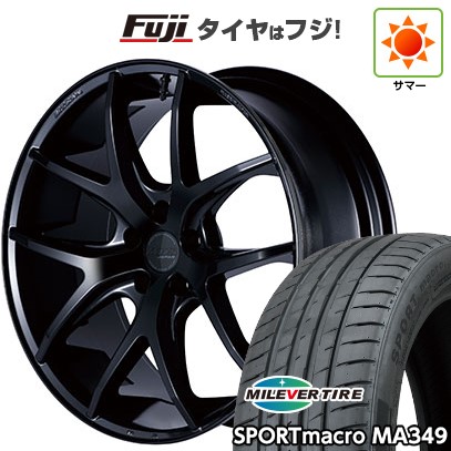 【新品国産車用5穴114.3】 夏タイヤ ホイール4本セット 225/35R20 ミレバー スポーツマクロ MA349（限定） エムテクノ M.T.S.JAPAN SSL5 8.5J 20インチ(送料無料)