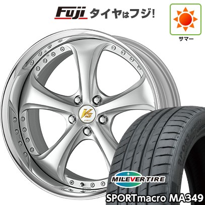 【新品国産車用5穴114.3】 夏タイヤ ホイール4本セット 215/45R18 ミレバー スポーツマクロ MA349（限定） WORK ワーク VS VS-KF# 7.5J 18インチ(送料無料)