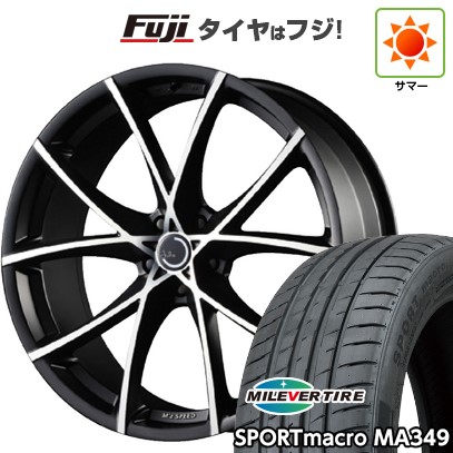 【新品国産車用5穴114.3】 夏タイヤ ホイール4本セット 215/45R18 ミレバー スポーツマクロ MA349（限定） エムズスピード ジュリア フルスロットル 7.5J 18インチ(送料無料) 106,315円