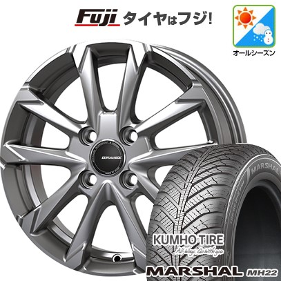 【新品国産車用5穴114.3】 オールシーズンタイヤ ホイール4本セット 235/55R18 クムホ マーシャル MH22 オールシーズン(限定) コーセイ クレイシズ GC36F 7.5J 18インチ(送料無料)