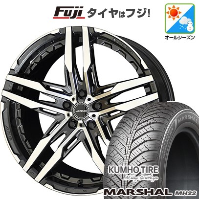 【新品国産車用5穴114.3】 オールシーズンタイヤ ホイール4本セット 235/55R18 クムホ マーシャル MH22 オールシーズン(限定) 共豊 シャレン RG【限定】 8J 18インチ(送料無料)
