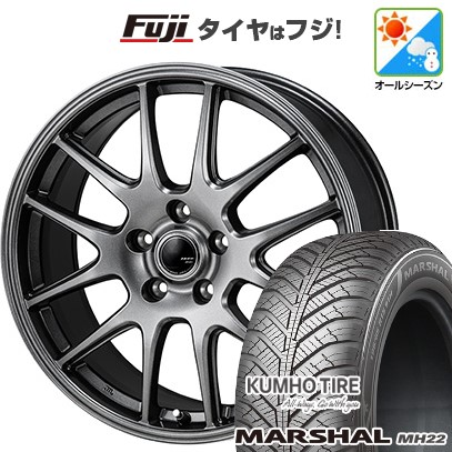 【新品国産車用5穴100】 オールシーズンタイヤ ホイール4本セット 205/55R16 クムホ マーシャル MH22 オールシーズン(限定) モンツァ ZACK JP-205 6.5J 16インチ(送料無料)