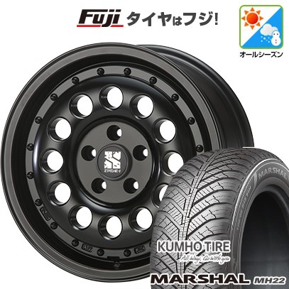 【新品国産車用5穴100】 オールシーズンタイヤ ホイール4本セット 205/55R16 クムホ マーシャル MH22 オールシーズン(限定) MLJ エクストリームJ ラギッド 6.5J 16インチ(送料無料)