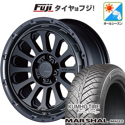 【新品国産車用5穴114.3】 オールシーズンタイヤ ホイール4本セット 215/60R17 クムホ マーシャル MH22 オールシーズン(限定) エムテクノ M.T.S.JAPAN X CROSS TW 7J 17インチ(送料無料)