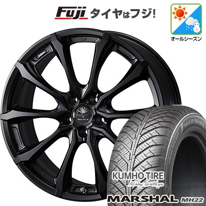 【新品国産車用5穴114.3】 オールシーズンタイヤ ホイール4本セット 235/55R18 クムホ マーシャル MH22 オールシーズン(限定) WEDS ウェッズ クレンツェ ヴェルサム 030EVO 7.5J 18インチ(送料無料)|フジ スペシャルセレクション