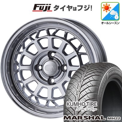 【新品】ルーミー・パッソ・ジャスティ・トール オールシーズンタイヤ ホイール4本セット 175/55R15 クムホ マーシャル MH22 オールシーズン(限定) ENKEI エンケイ all オールナイン 6J 15インチ(送料無料)|フジ スペシャルセレクション