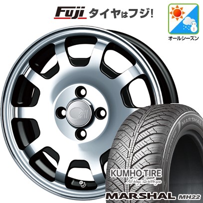 【新品 軽自動車】ハスラー デリカミニ(4WD) オールシーズンタイヤ ホイール4本セット 165/60R15 クムホ マーシャル MH22 オールシーズン(限定) ENKEI エンケイ all オールフォーKCR 5J 15インチ(送料無料)