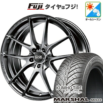 【新品国産車用5穴100】 オールシーズンタイヤ ホイール4本セット 205/50R17 93 W XL クムホ マーシャル MH22 オールシーズン(限定) OZ レッジェーラHLT 7.5J 17インチ(送料無料)