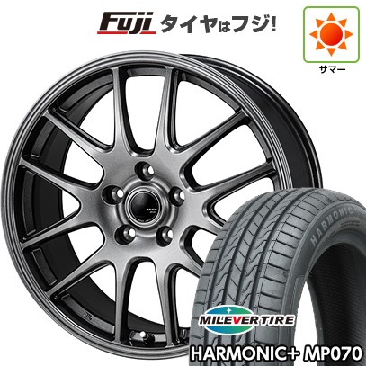 【新品】60系プリウス 夏タイヤ ホイール4本セット 195/60R17 ミレバー ハーモニック プラス MP070(限定) モンツァ ZACK JP-205 7J 17インチ(送料無料)