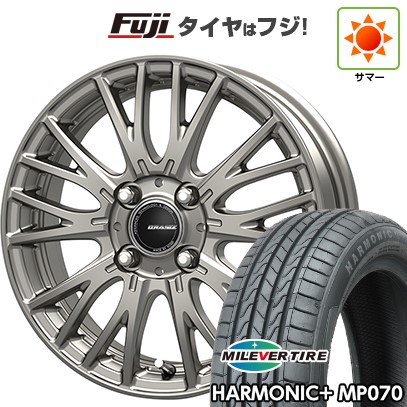 【新品 軽自動車】N-BOX タント スペーシア 夏タイヤ ホイール4本セット 165/55R15 ミレバー ハーモニック プラス MP070(限定) コーセイ クレイシズ SE48 4.5J 15インチ(送料無料) 37,180円