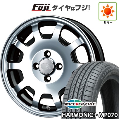 【新品 軽自動車】N-BOX タント スペーシア 夏タイヤ ホイール4本セット 165/55R15 ミレバー ハーモニック プラス MP070(限定) ENKEI エンケイ all オールフォーKCR 5J 15インチ(送料無料)