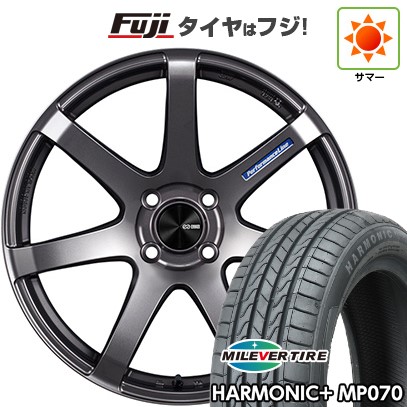 【新品 軽自動車】 夏タイヤ ホイール4本セット 165/50R16 ミレバー ハーモニック プラス MP070(限定) ENKEI エンケイ PerformanceLine PF07 5J 16インチ(送料無料)