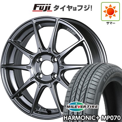【新品 軽自動車】N-BOX タント スペーシア 夏タイヤ ホイール4本セット 165/55R15 ミレバー ハーモニック プラス MP070(限定) SSR GT GTX01 5J 15インチ(送料無料) 60,060円