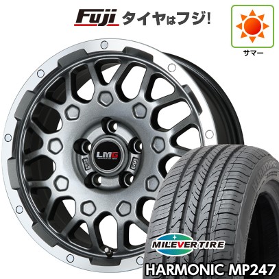 【新品】ヤリスクロス 夏タイヤ ホイール4本セット 205/65R16 ミレバー ハーモニック MP247(限定) レアマイスター LMG MS-9W ガンメタリムポリッシュ 6.5J 16インチ(送料無料)｜フジ スペシャルセレクション