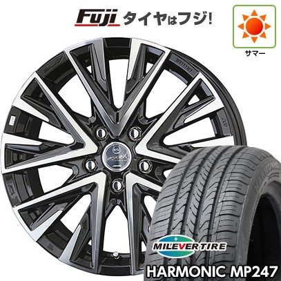 【新品国産車用5穴114.3】 夏タイヤ ホイール4本セット 205/65R16 ミレバー ハーモニック MP247(限定) 共豊 スマック レジーナ 6.5J 16インチ(送料無料)