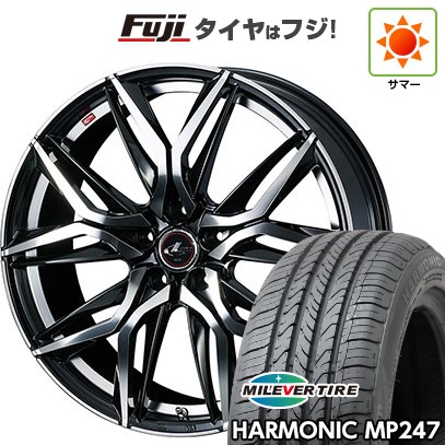 【新品国産車用5穴114.3】 夏タイヤ ホイール4本セット 205/65R16 ミレバー ハーモニック MP247(限定) WEDS ウェッズ レオニス LM 6.5J 16インチ(送料無料)