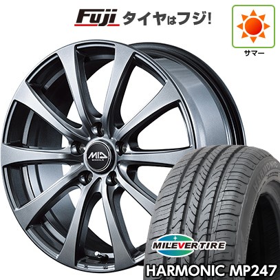 【新品国産車用5穴114.3】 夏タイヤ ホイール4本セット 205/65R16 ミレバー ハーモニック MP247(限定) MID WHEELS G10 6.5J 16インチ(送料無料)