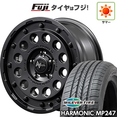 【新品】ヤリスクロス 夏タイヤ ホイール4本セット 205/65R16 ミレバー ハーモニック MP247(限定) MID WHEELS NITRO POWER H12 ショットガン 7J 16インチ(送料無料)
