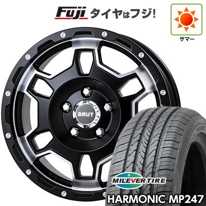 【新品】ヤリスクロス 夏タイヤ ホイール4本セット 205/65R16 ミレバー ハーモニック MP247(限定) トライスター BRUT BR-66 6.5J 16インチ(送料無料)