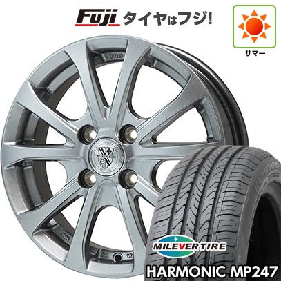 【新品 軽自動車】エブリイワゴン 夏タイヤ ホイール4本セット 165/50R15 ミレバー ハーモニック MP247(限定) ビッグウエイ TRG-バーンII 4.5J 15インチ(送料無料)