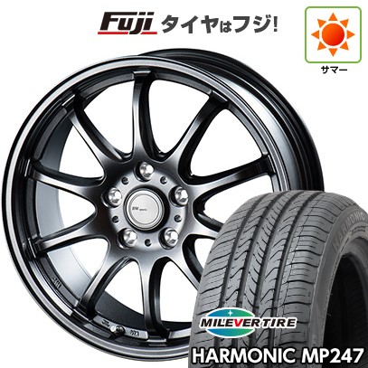【新品国産車用5穴114.3】 夏タイヤ ホイール4本セット 205/65R16 ミレバー ハーモニック MP247(限定) ビッグウエイ BWスポーツ ZT10 6.5J 16インチ(送料無料)|フジ スペシャルセレクション