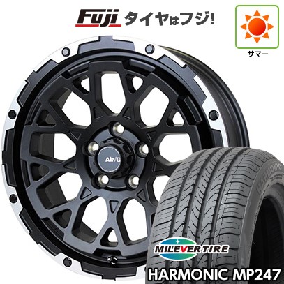 【新品】ヤリスクロス 夏タイヤ ホイール4本セット 205/65R16 ミレバー ハーモニック MP247(限定) フォーバイフォーエンジニア エアージー ロックス 7J 16インチ(送料無料)