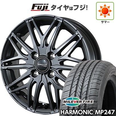 【新品 軽自動車】 夏タイヤ ホイール4本セット 165/55R14 ミレバー ハーモニック MP247(限定) トピー シビラ NEXT W45 4.5J 14インチ(送料無料)