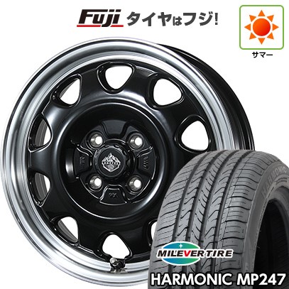 【新品 軽自動車】エブリイワゴン 夏タイヤ ホイール4本セット 165/50R15 ミレバー ハーモニック MP247(限定) トピー ランドフット SWZ 数量限定 4.5J 15インチ(送料無料)
