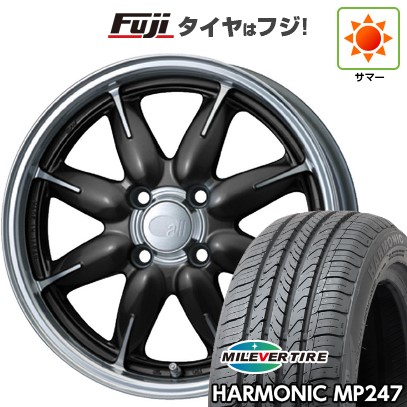 【新品 軽自動車】エブリイワゴン 夏タイヤ ホイール4本セット 165/50R15 ミレバー ハーモニック MP247(限定) ENKEI エンケイ all オールワン 5J 15インチ(送料無料)