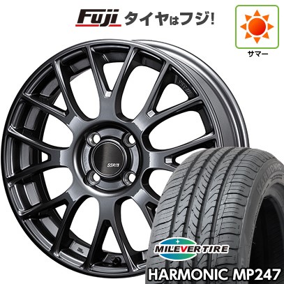 【新品 軽自動車】エブリイワゴン 夏タイヤ ホイール4本セット 165/50R15 ミレバー ハーモニック MP247(限定) SSR GT GTV04 5J 15インチ(送料無料)