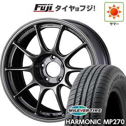 【新品国産車用5穴100】 夏タイヤ ホイール4本セット 205/55R16 ミレバー ハーモニック MP270(限定) WEDS ウェッズスポーツ TC-105X 7J 16インチ(送料無料)｜フジ スペシャルセレクション