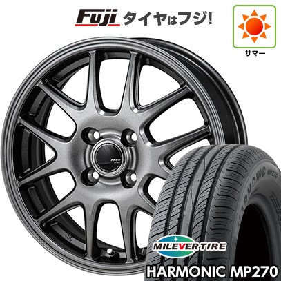 【新品国産車用4穴100】 夏タイヤ ホイール4本セット 175/65R14 ミレバー ハーモニック MP270(限定) モンツァ ZACK JP-205 5.5J 14インチ(送料無料)