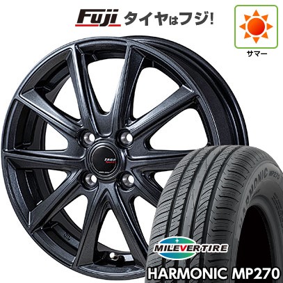 【新品国産車用4穴100】 夏タイヤ ホイール4本セット 195/55R16 ミレバー ハーモニック MP270(限定) モンツァ ZACK Sport-FT 6J 16インチ(送料無料)