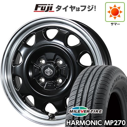 【新品国産車用4穴100】 夏タイヤ ホイール4本セット 185/65R14 ミレバー ハーモニック MP270(限定) トピー ランドフット SWZ 数量限定 5J 14インチ(送料無料)