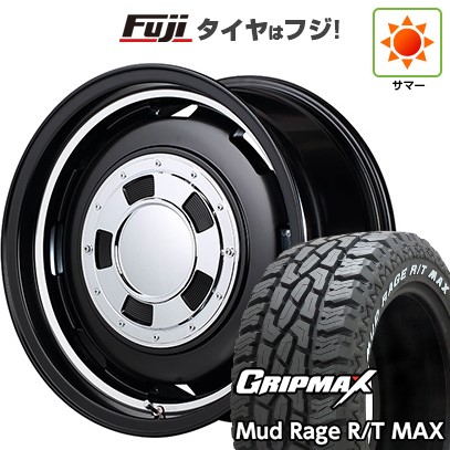 【新品】ジムニー 夏タイヤ ホイール4本セット 185/85R16 グリップマックス マッドレイジR/T MAX RWL(限定2024年製) MID WHEELS ガルシア シスコ 5.5J 16インチ(送料無料)