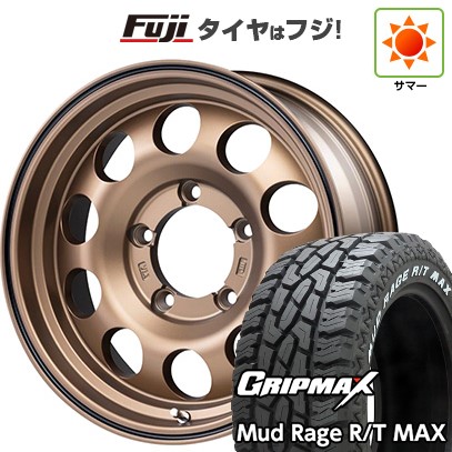 【新品】ジムニー 夏タイヤ ホイール4本セット 185/85R16 グリップマックス マッドレイジR/T MAX RWL(限定2024年製) プラスライン フィールドコンクエスト 5.5J 16インチ(送料無料)