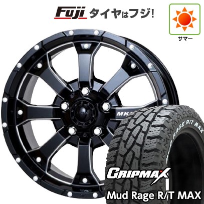 【新品】ジムニー 夏タイヤ ホイール4本セット 185/85R16 グリップマックス マッドレイジR/T MAX RWL(限定2024年製) トライスター MKW MK-46 M/L+ 5.5J 16インチ(送料無料)