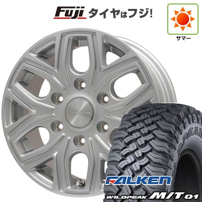 【新品国産車用6穴139.7】 夏タイヤ ホイール4本セット 35X12.5R17 ファルケン ワイルドピーク M/T01 プレミックス 飛車(シルバー) 8J 17インチ(送料無料)