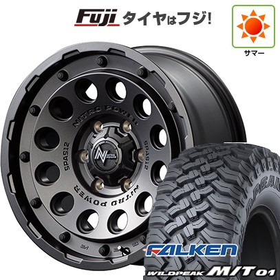 【新品国産車用6穴139.7】 夏タイヤ ホイール4本セット 285/70R17 ファルケン ワイルドピーク M/T01 MID WHEELS NITRO POWER H12 ショットガン 17インチ(送料無料)