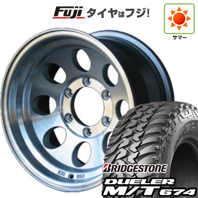 【新品国産車用6穴139.7】 夏タイヤ ホイール4本セット 265/75R16 ブリヂストン デューラー M/T674 WEDS ウェッズ ジムライン タイプ2 8J 16インチ(送料無料)|フジ スペシャルセレクション