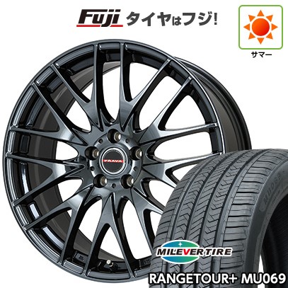 【新品国産車用5穴114.3】 夏タイヤ ホイール4本セット 235/40R19 ミレバー レンジツアープラスMU069（限定） ビッグウエイ レイシーン プラバ9M(BMC) 8J 19インチ(送料無料)