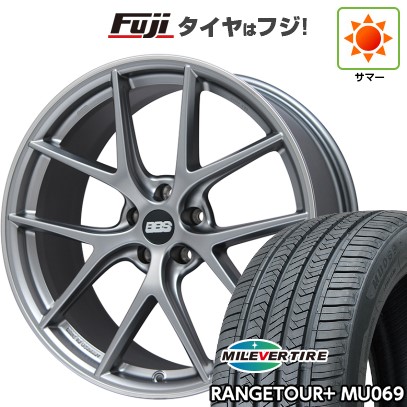 【新品国産車用5穴114.3】 夏タイヤ ホイール4本セット 235/40R19 ミレバー レンジツアープラスMU069（限定） BBS GERMANY CI-R プラチナムシルバー 8.5J 19インチ(送料無料)